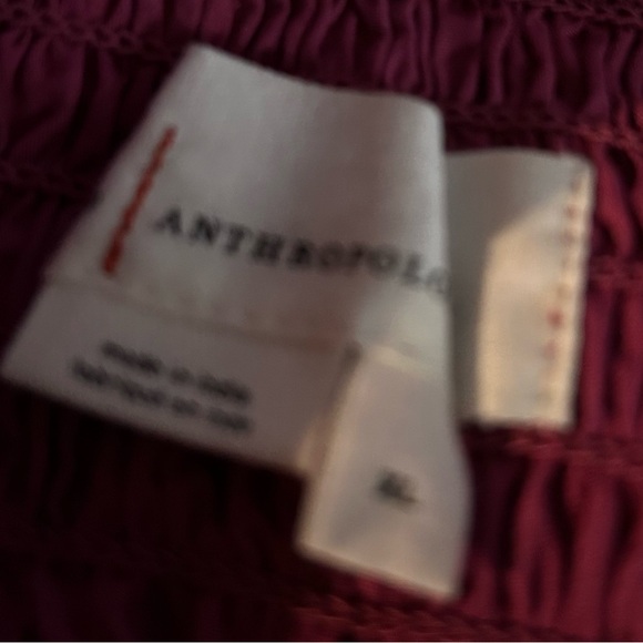 Anthropologie Smocked Mini Skirt -XL - Picture 5 of 5